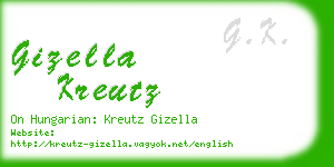 gizella kreutz business card